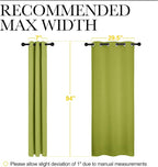 NICETOWN Green Blackout Curtains Window Panels, Window Treatment Thermal - Image 7