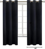 BGment Black Blackout Curtains for Bedroom 63 Inches Long, Each Panel 42 Inch - Image 9
