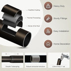 Lootkell 2 Pack Modern Brown Curtain Rods Set - Image 7