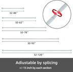 GXOACKJ 2 Pack White Curtain Rods - Image 6