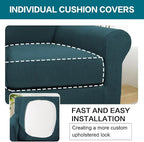 Turquoize 2 Piece Chair Covers Chair Slipcovers - Image 5