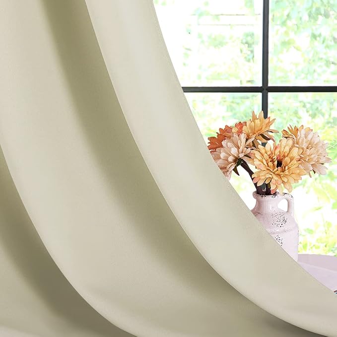 NICETOWN Room Darkening Draperies Window Curtain Panels, Thermal Insulated - Image 6