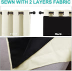 NICETOWN Warm Curtains for Winter, Bedroom Full Blackout Curtain Panels - Image 5