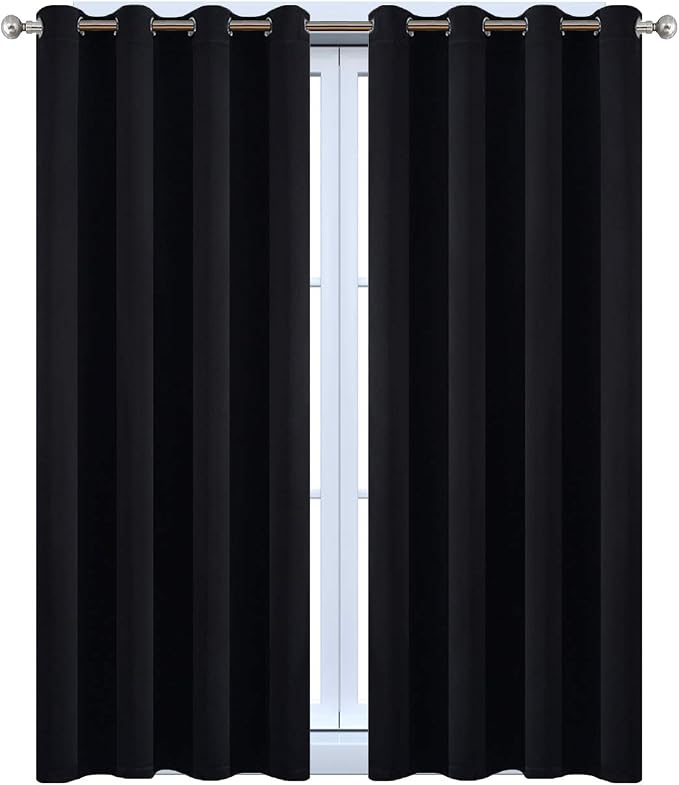 Yakamok Blackout Curtains for Bedroom, Thermal Insulated Blackout Grommet Top - Image 9