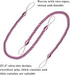 BEL AVENIR Curtain Rope Tiebacks, Drapery Rope Holdbacks - Image 3