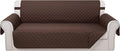 Reversible 4 Seater Sofa Cover 91 Inch Large Couch Cover Furniture Protector by LuxshareHome