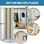 H.VERSAILTEX Doorway Curtain Blackout Closet Door Curtain Room Divider Window - Image 5