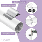 TVWOO White Wrap Around Curtain Rods:5/8" Small Blackout Adjustable Window - Image 4