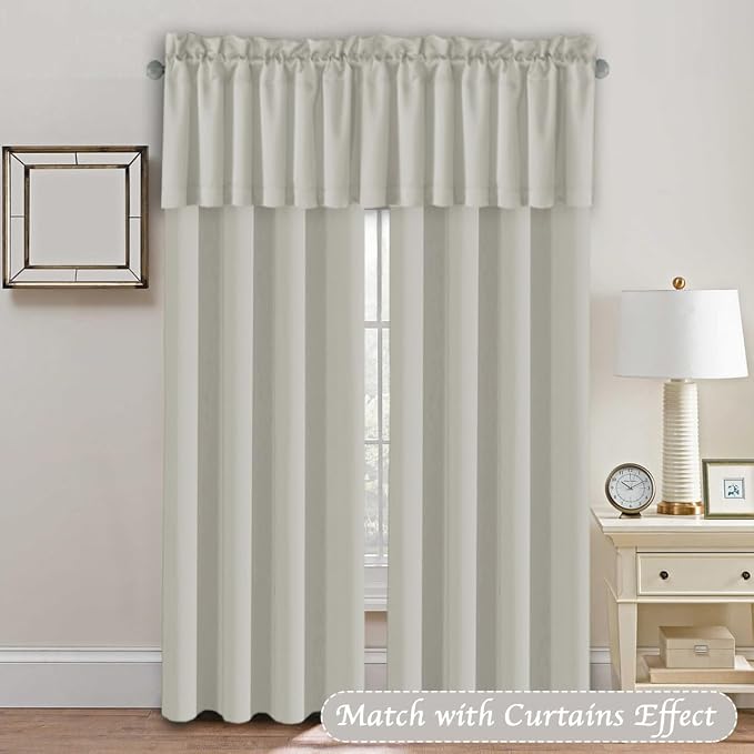 H.VERSAILTEX 4 Panels Blackout Valances - Image 3
