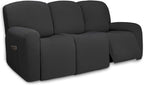 PureFit Super Stretch 3 Seats Recliner Chair Sofa Couch Cover by PureFit