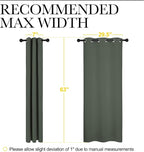 NICETOWN Thermal Insulated Curtains Blackout Draperies, Window Treatment Solid - Image 7