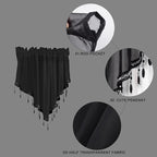 Molaxhome Swag Curtain 51 inch Length Rod Pocket Scalloped Curtain Valance - Image 8