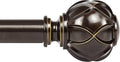 KAMANINA 1 Inch Curtain Rod Telescoping Single Drapery Rod 36 to 72 Inches by KAMANINA