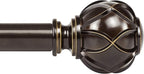 KAMANINA 1 Inch Curtain Rod Telescoping Single Drapery Rod 36 to 72 Inches by KAMANINA
