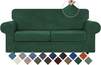 WEERRW Velvet Couch Covers for 2 Cushion Couch Sofa by WEERRW