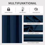 Joydeco Blackout Curtains 72 Inches Long 2 Panels Set, Thermal Insulated Long - Image 3