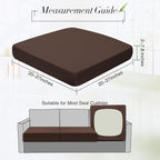 Newwiee Set of 4 Stretch Patio Cushion Covers Sofa Couch Seat Chair Slipcovers - Image 2