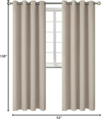 BGment Room Darkening Curtains 108 Inches Long - Image 8