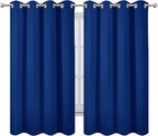 LEMOMO Blackout Curtains 52 x 63 inch/Royal Blue Curtains Set of 2 - Image 2