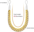 NICEEC 4 Pack Natural Cotton Rope Curtain Tiebacks Elegant Boho Style - Image 3