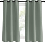 NICETOWN Bedroom Curtain Panels Blackout Draperies, 1 Pair, 34 by 60 inches - Image 2