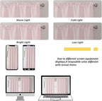 Chyhomenyc Blush Pink Valance for Windows, Light Filtering Faux Linen Solid - Image 7