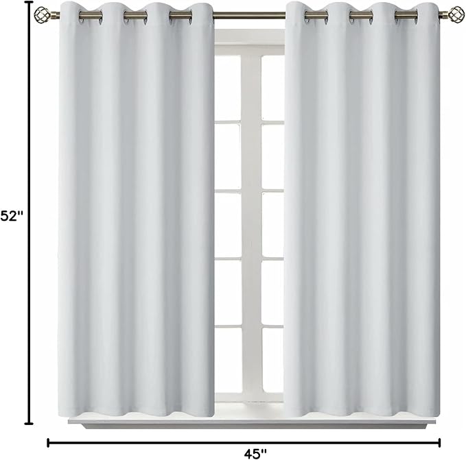 BGment Room Darkening Curtains 45 Inches Long - Image 9