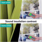 NICETOWN 100% Blackout Curtains 54 inches Long, Fresh Green, 1 Pair, 42 inches - Image 4