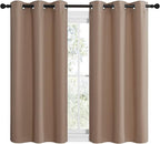 NICETOWN Small Window Kitchen Blackout Curtains, Thermal Insulated Solid - Image 2