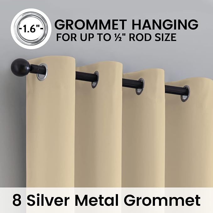 SimpleHome 100% Blackout Curtains - Image 5