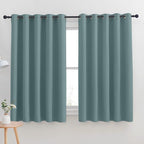 NICETOWN Thermal Insulated Greyish Blue Blackout Curtains by NICETOWN