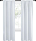 NICETOWN Greyish White Window Curtain Panels - Image 2