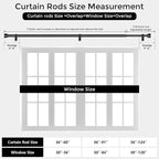 Curtain Rods for Windows 30 to 56 Inch, Decorative Adjustable Heavy Duty Easy - Image 7