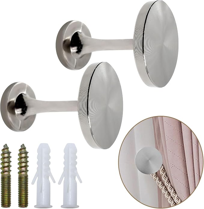 Curtain Tiebacks 2 Pack Wall Mounted Zinc Alloy Tiebacks by Shonmogar