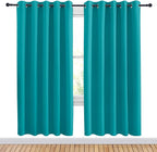 NICETOWN Peacock Teal Blackout Draperies Curtains - Image 2