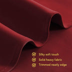 NICETOWN Christmas Burgundy Window Curtains Blackout Drapes, Thermal Insulated - Image 4