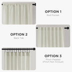 Joydeco Linen Curtains 108 Inch Length 2 Panel Sets, Light Filtering Curtains - Image 4