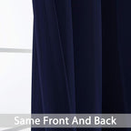 Yakamok Light Blocking Window Blackout Curtains Thermal Insulated Room - Image 5