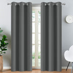 Yakamok Room Darkening Grommet Window Drapes Thermal Insulated Light Blocking by Yakamok