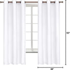 BGment Room Darkening Curtains 63 Inches Long - Image 7