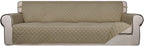 PureFit Reversible Quilted Sofa Cover, Water Resistant Slipcover Furniture by PureFit
