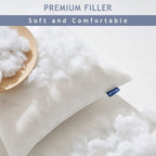 MIULEE Pillow Insert 12x22 Inch, Decorative Rectangle Throw Pillow Inserts - Image 2