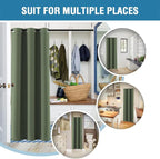 H.VERSAILTEX Doorway Curtain Blackout Closet Door Curtain Room Divider Window - Image 5