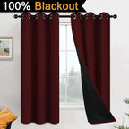 Yakamok 63 Inch Length 100% Blackout Curtains - Image 2
