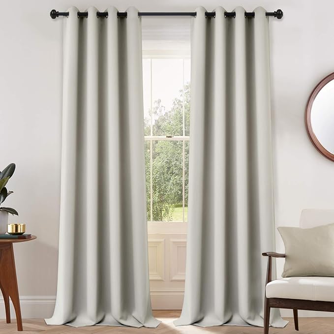 Yakamok Blackout Curtains for Bedroom, Room Darkening Thermal Insulated Grommet by Yakamok