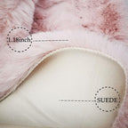 Ghouse Ultra Soft Faux Rabbit Fur Rug 3x5, Machine Washable Area Rugs - Image 3