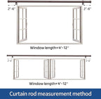 Curtain Rods 2 Pack 5/8 inch Brown Curtain Rods - Image 5