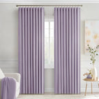 MIULEE Lilac Back Tab Blackout Curtains 72 Inches Long 2 Panels Set - Image 9