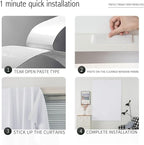 self Adhesive Curtains Portable Blackout Curtain Simple and Easy to Install - Image 4
