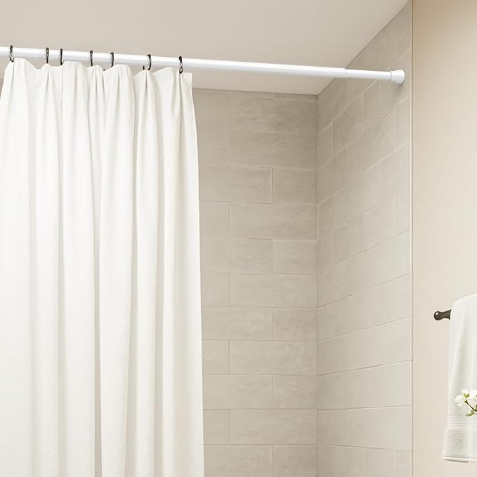 AIZESI Spring Tension Rods Adjustable Tension Curtain Rod Small Tension Rod No - Image 5